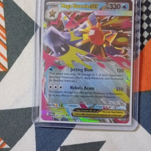 Mega Starmie ex Pokémon card like new