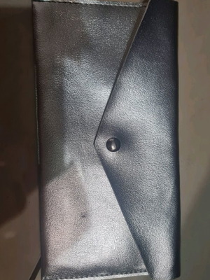 Brush bag used, silver handheld