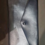 Brush bag used, silver handheld