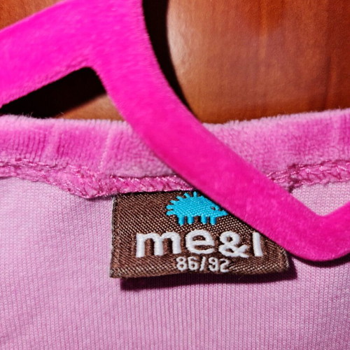 Velour girl blouse 2 years 86-92 cm pink like new