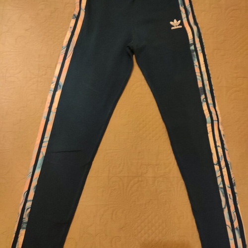 Adidas blue leggings for 12-year-old girl like new