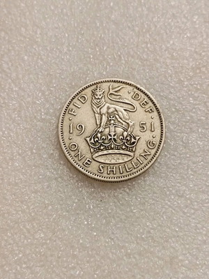 1 Shilling Coin 1951 United Kingdom King George VI