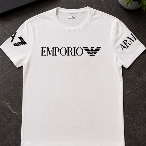 Emporio Armani EA7 white T-shirt, size S