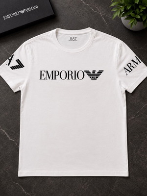 Emporio Armani EA7 white T-shirt, size S