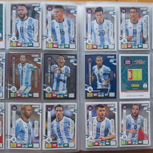 Road to 2018 FIFA World Cup Russia Adrenalyn XL album with cards used
