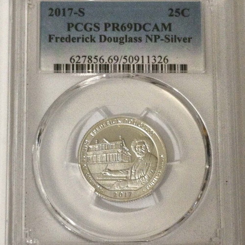 2017 USA Silver Proof Quarter Dollar PCGS PR 69 Frederic Douglas