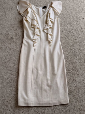Fendi dress like new, ecru wool, size S