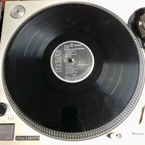 Rick Astley Whenever You Need Somebody vinyl LP album used, pop
