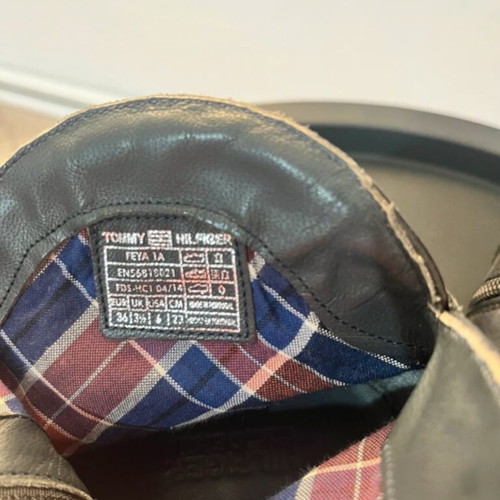 Tommy Hilfiger black cowboy boots like new, size 36