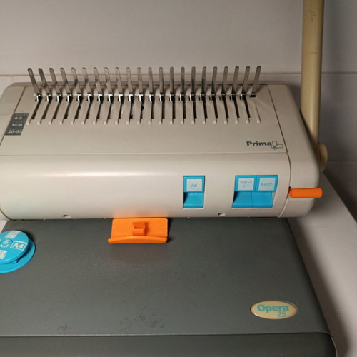 Prima Opera 25 Comb Binder machine used