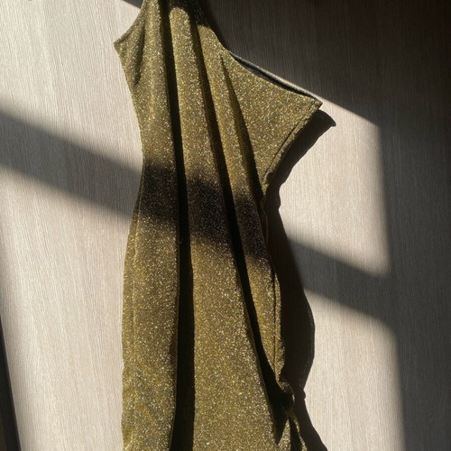 Dress gold color like new, size S/36/8