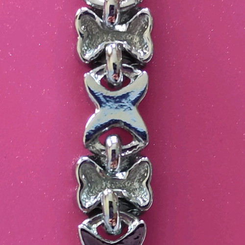 Silver 925 bracelet with opal stones new, 19 x 0.5 cm