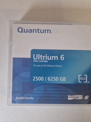 Quantum Ultrium-6 data cartridges like new, 10-pack, 2.5TB/6.25TB