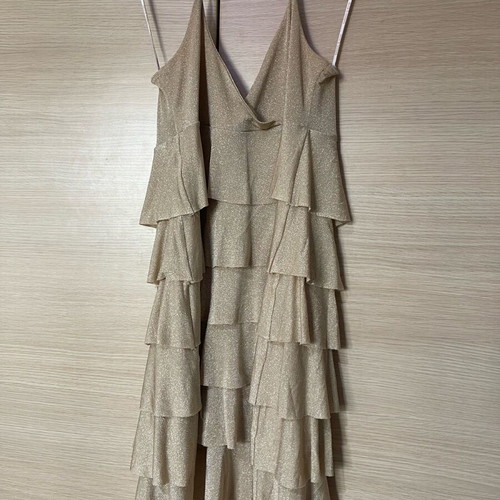 Milk and Honey dress size L gold like new without flaws