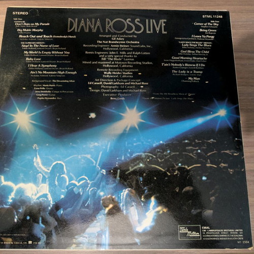 Diana Ross Live LP 1974 Greek edition like new