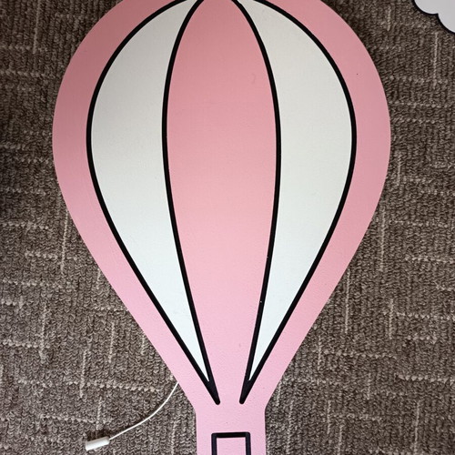 Wall decorations with light set, MDF, like new
