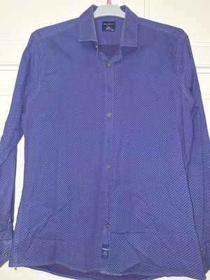 Ravanelli purple men's shirt used, elastic fabric, size XL