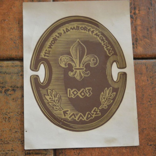 Clothing decal 11th World Marathon Jamboree Mondial 1963 new