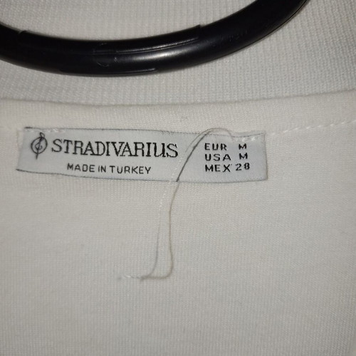 Stradivarius jacket size medium, like new, white and blue