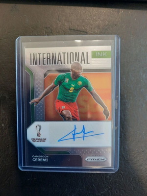 Panini Prizm Fifa World Cup Qatar 2022 Geremi International Ink autograph like new