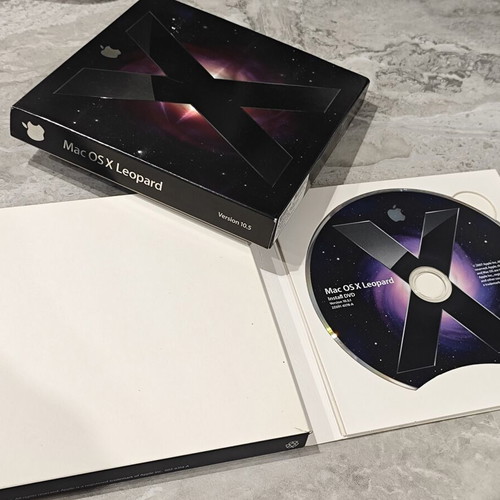 Apple Mac OS X Leopard 10.5.1 Retail Box with Original DVD