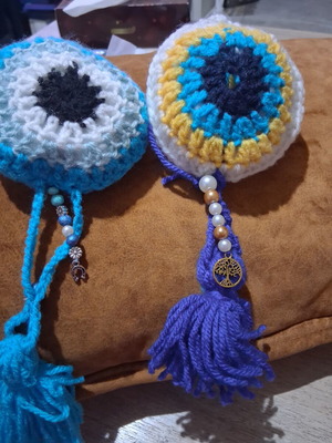 Handmade Crochet Evil Eye