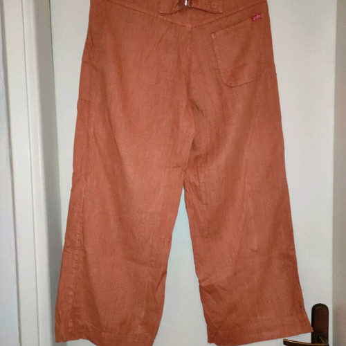 Fabric pants zip culotte style Madlen like new, coral size M