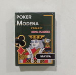 Modena playing cards black plastic new