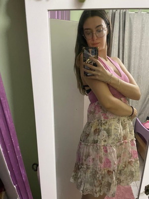 Floral dress like new, pink multicolor