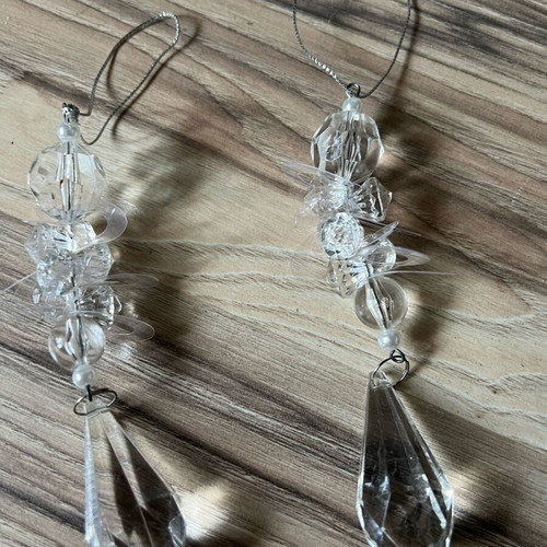 Paperchase London set of 20 used silver Christmas tree decorations