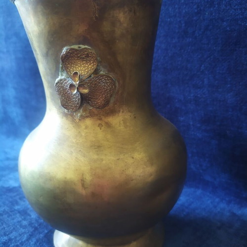 Vintage brass vase 19 cm height used