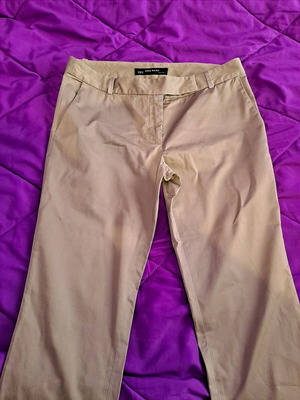Zara basic office pants new, size M, sand beige