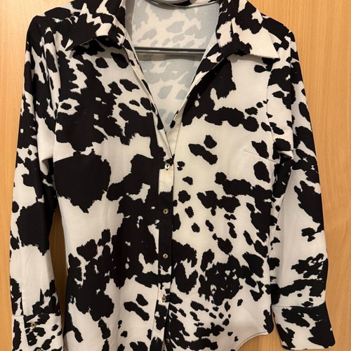 Zara shirt S with black and white pattern like new