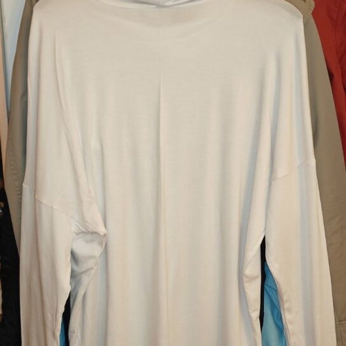 Sugarfree White Long-Sleeve Blouse Size Large Like New