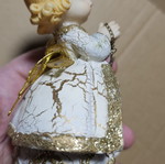Ceramic decorative angel figurine used