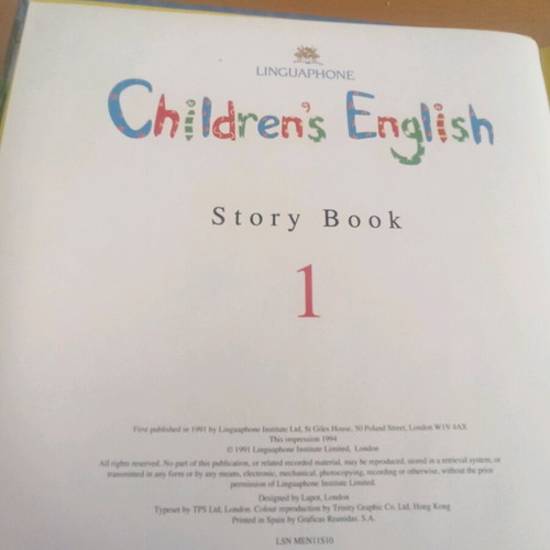 Linguaphone English Children's Books like new, set of 2 illustrated stories
