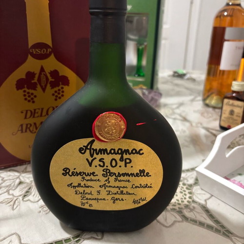 Armagnac VSOP brandy new, sealed in original box