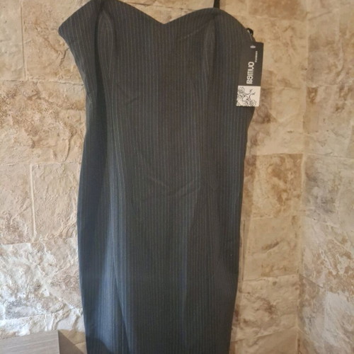 Dress new with bust support, size M 38 10, black-grey