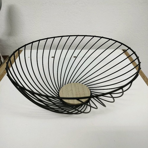Metal fruit bowl used