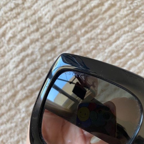 Γυαλιά Gucci GG χρυσό logo σαν καινούργιο, μαύρα και χρυσαφί