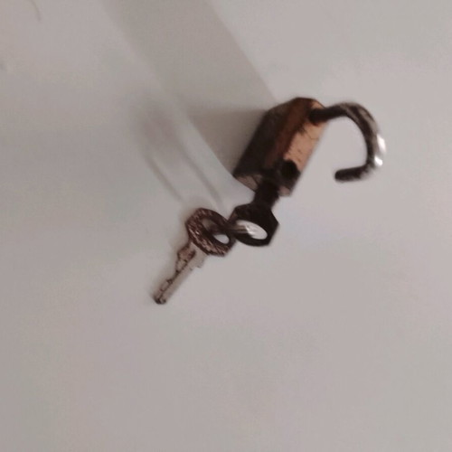 Collectible padlock used with side lock