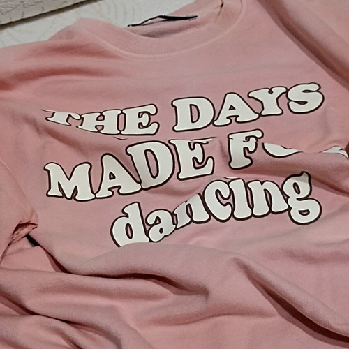 Bershka Unisex Pink Wide T-shirt Used with Logo