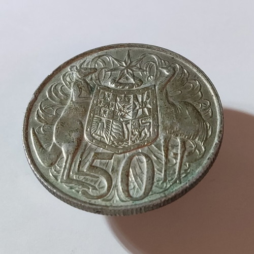 Αυστραλία 50 Cents 1966 Μεταχειρισμένο Ασημένιο Νόμισμα Ελισάβετ Β’ Πρώτη Έκδοση