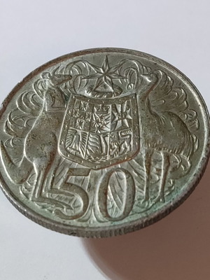 Αυστραλία 50 Cents 1966 Μεταχειρισμένο Ασημένιο Νόμισμα Ελισάβετ Β’ Πρώτη Έκδοση