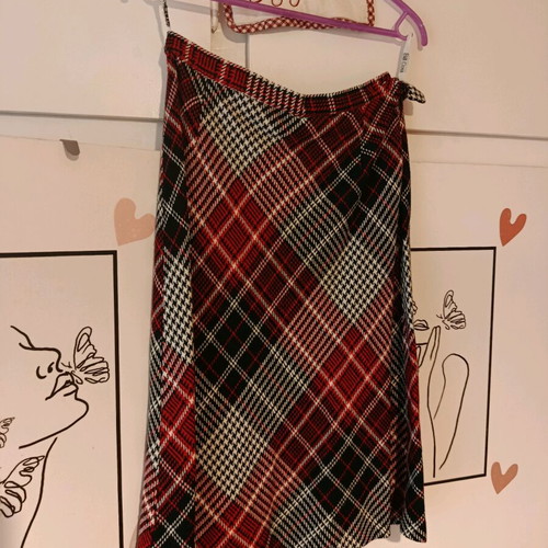 Bill Cost checked midi skirt no 46 like new