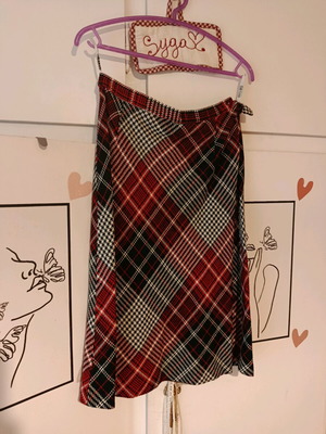Bill Cost checked midi skirt no 46 like new