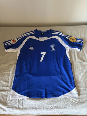 Μπλε φανέλα Εθνικής Ελλάδος Ζαγοράκης #7 Euro 2004 XL καινούργια επίσημο αντίγραφο