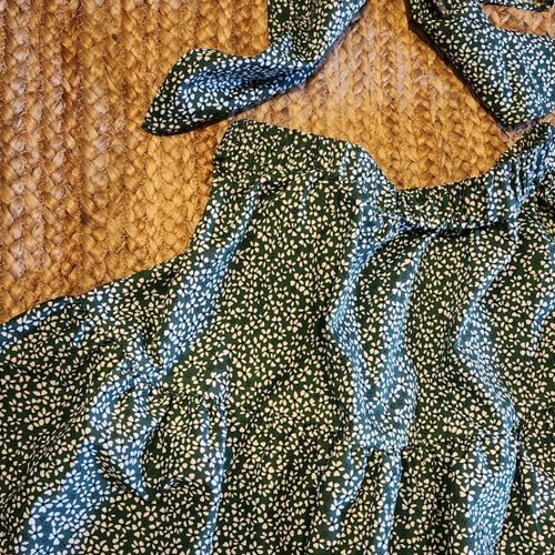 Shein summer set like new, multicolored green