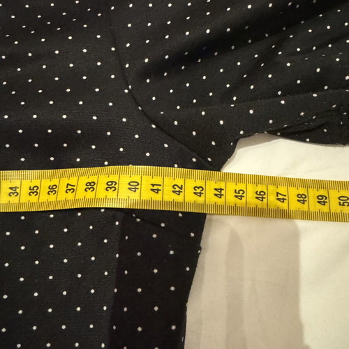 H&M dress skater style medium black with white polka dots like new