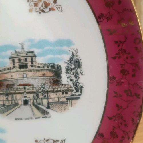 Vintage decorative plate Bavaria Germany Rome 25cm like new